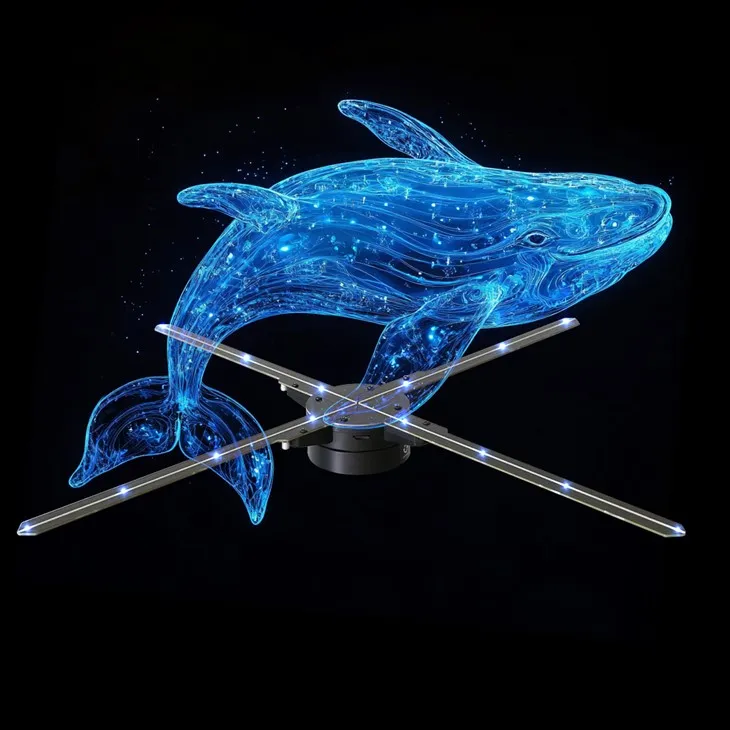 انٹرایکٹو ہولوگرافک فین پروجیکشن