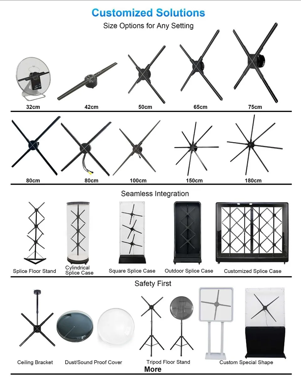 Portable DIY LED Hologram Fan
